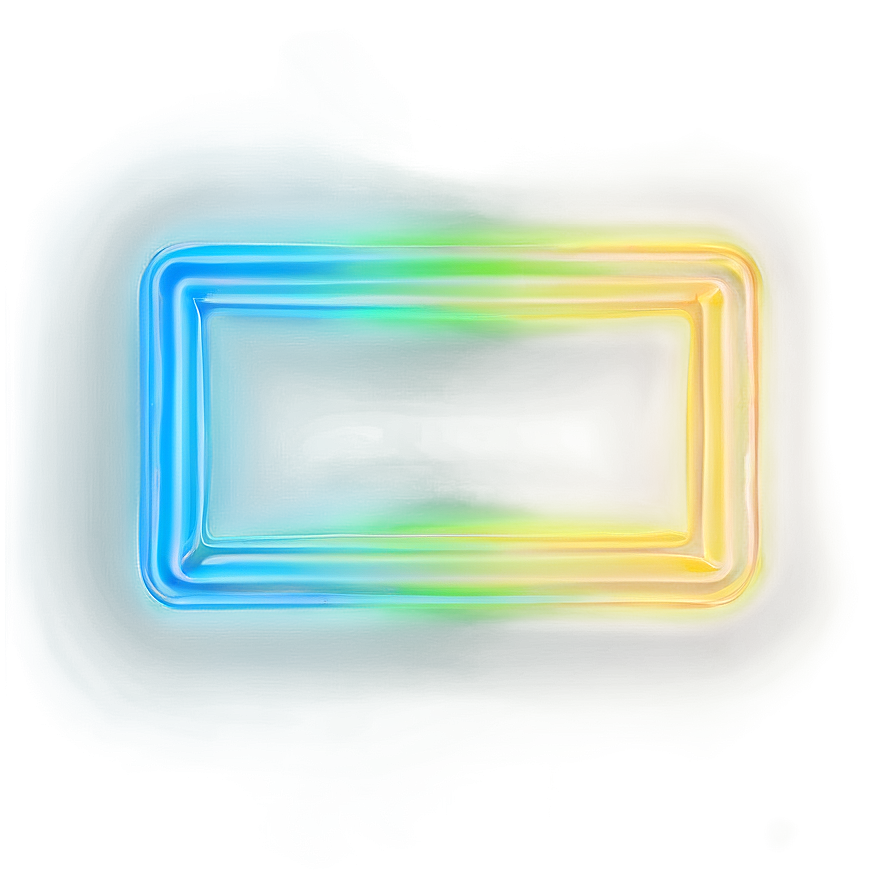 Neon Rectangle Outline Png Utw44 PNG Image