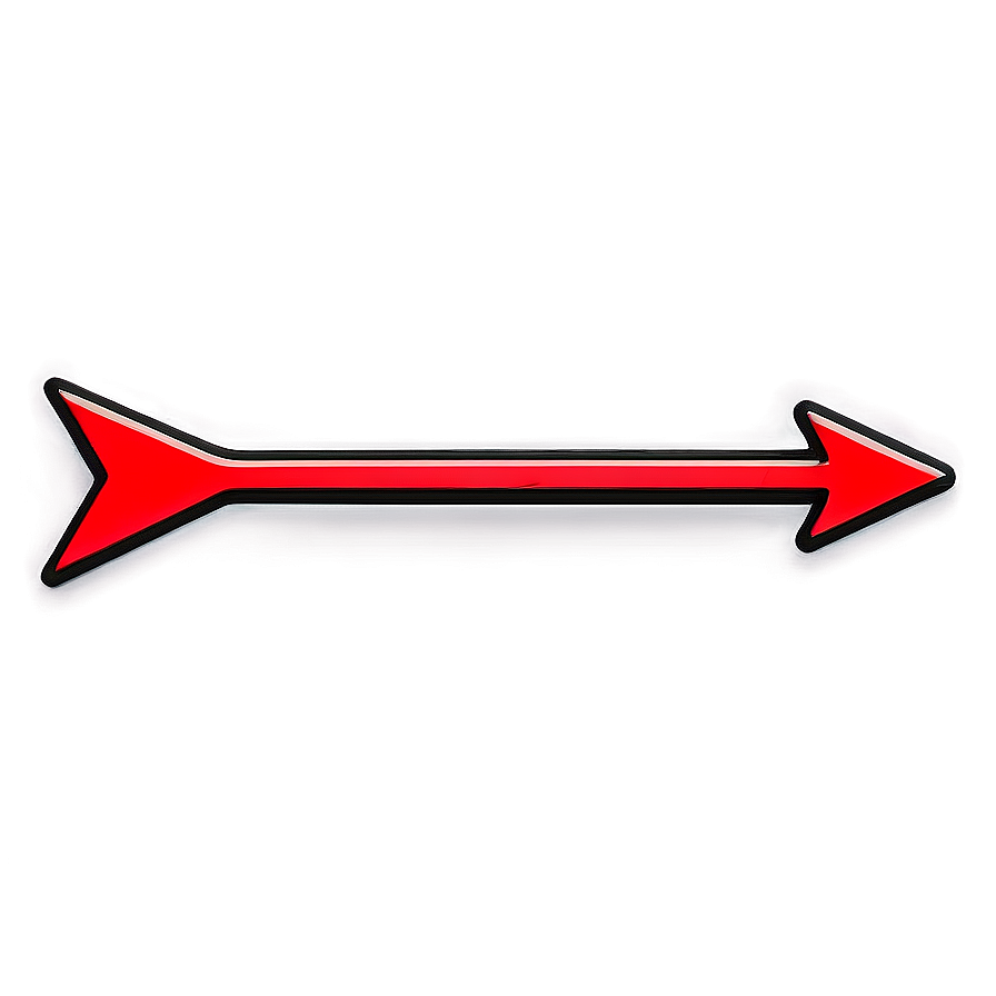 Neon Red Arrow Png Tfw PNG Image