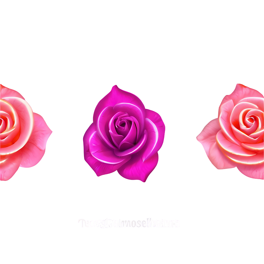 Neon Rose Petals Png 05252024 PNG Image