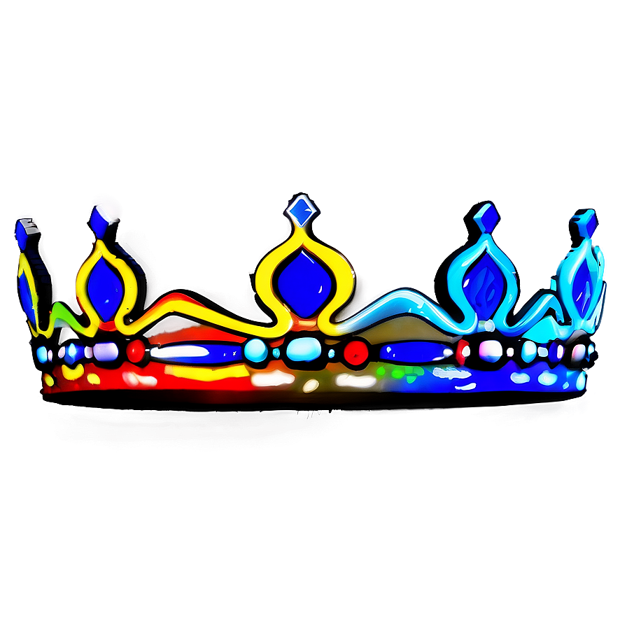 Neon Royal Crown Png Rmo PNG Image