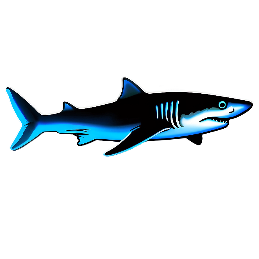 Neon Shark Art Png Jav PNG Image