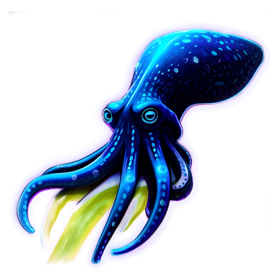 Neon Squid Image Png 18 PNG Image