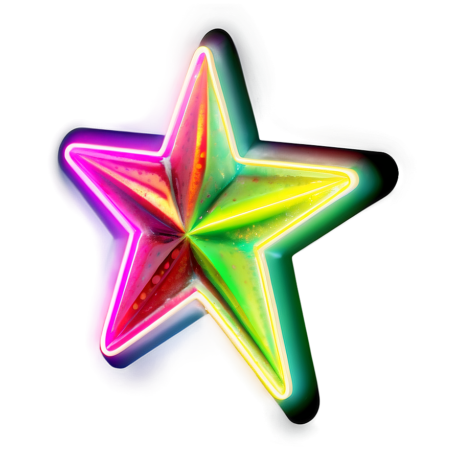 Neon Star Icon Png 05252024 PNG Image