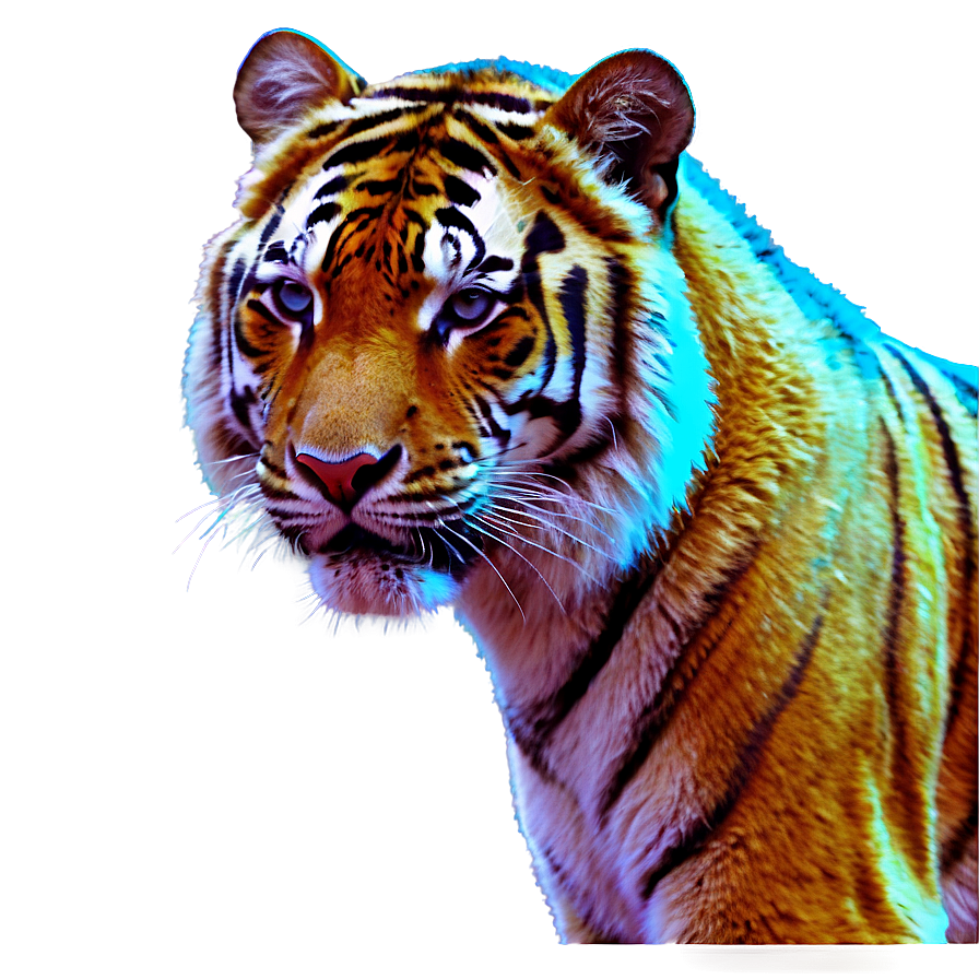 Neon Tiger Png 6 PNG Image