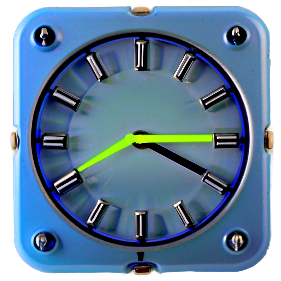 Neon Wall Clock Png Osr PNG Image