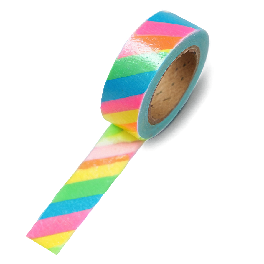 Neon Washi Tape Aesthetic Png 66 PNG Image