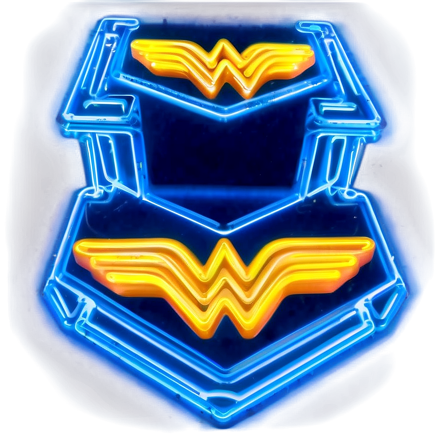 Neon Wonder Woman Logo Png 05252024 PNG Image