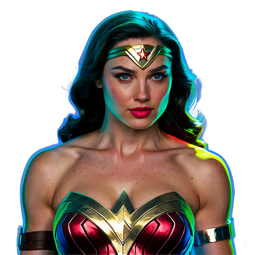 Neon Wonder Woman Logo Png Ucb PNG Image