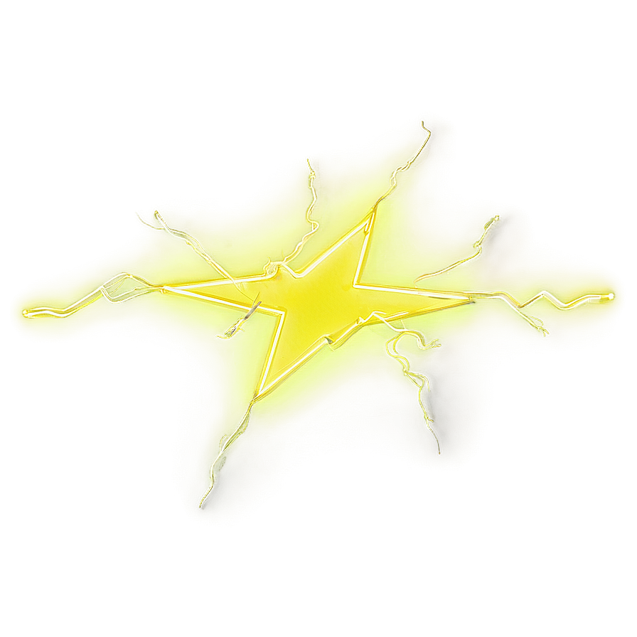 Neon Yellow Lightning Png 65 PNG Image