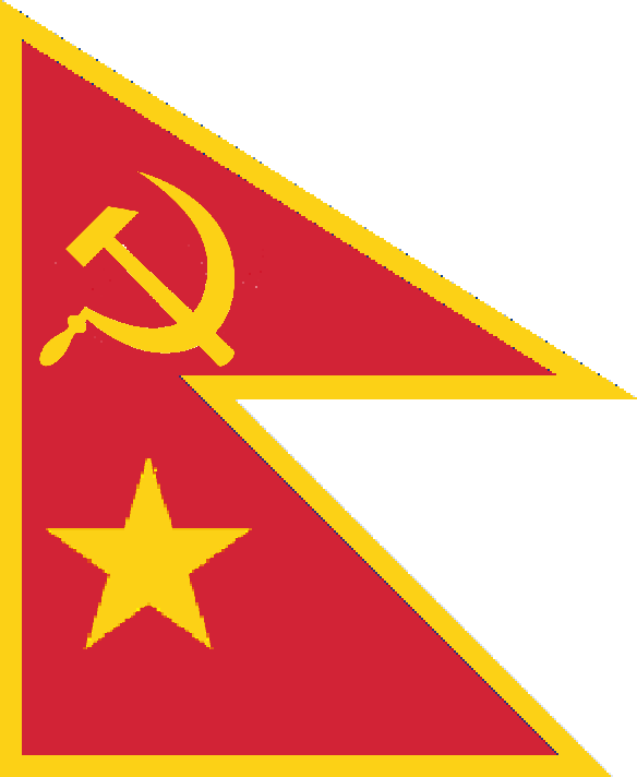 Nepal Communist Party Flag PNG Image