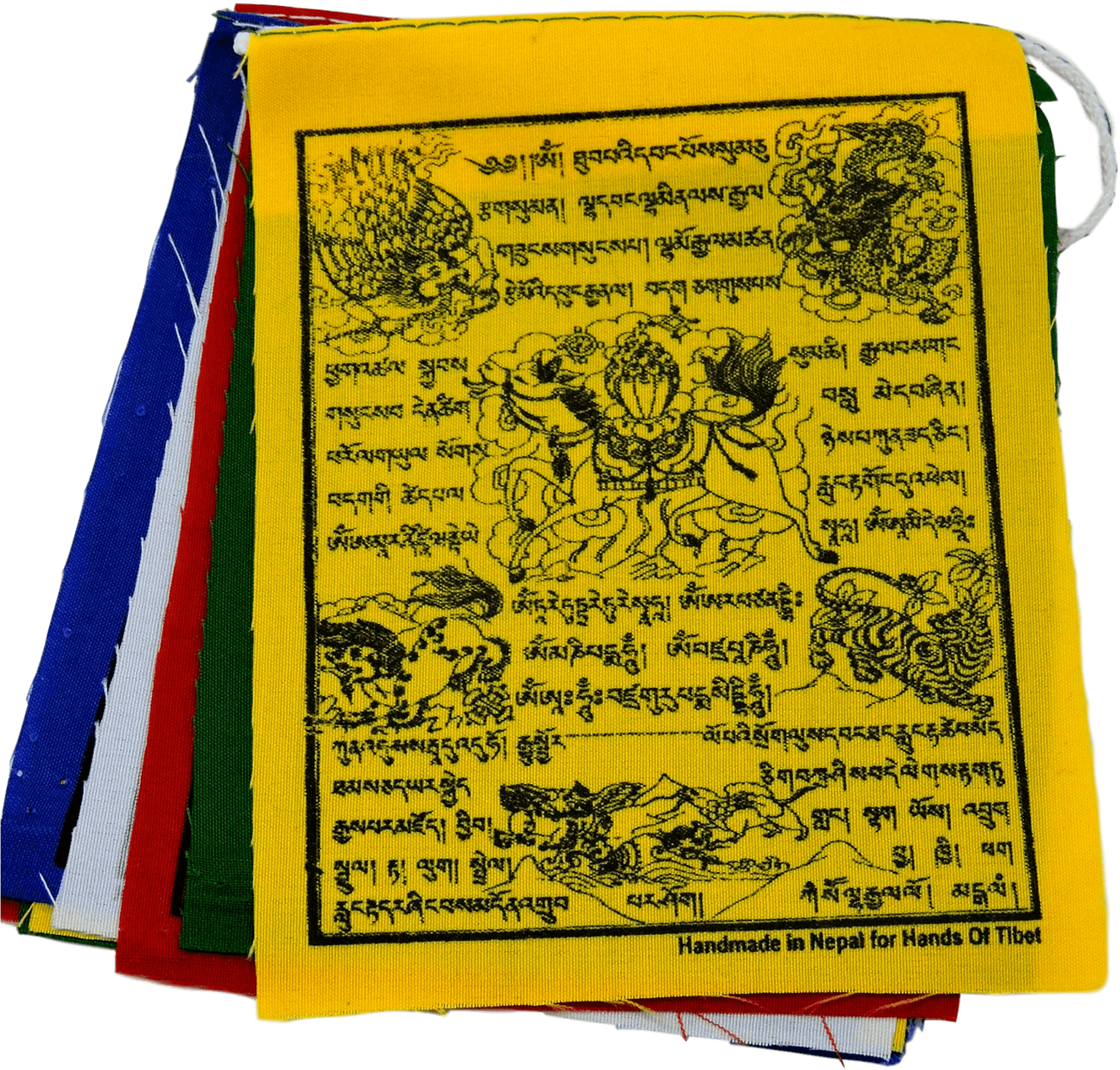 Nepalese Prayer Flags Traditional Design PNG Image