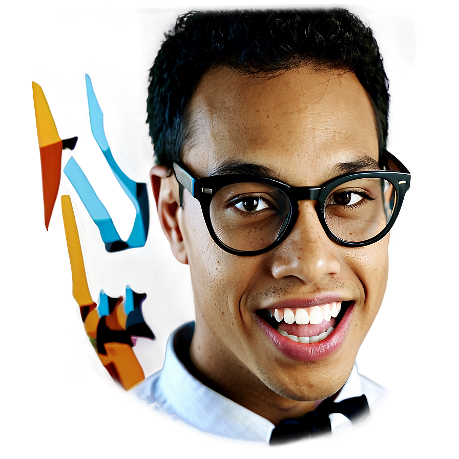 Nerd With Braces Png Ven33 PNG Image