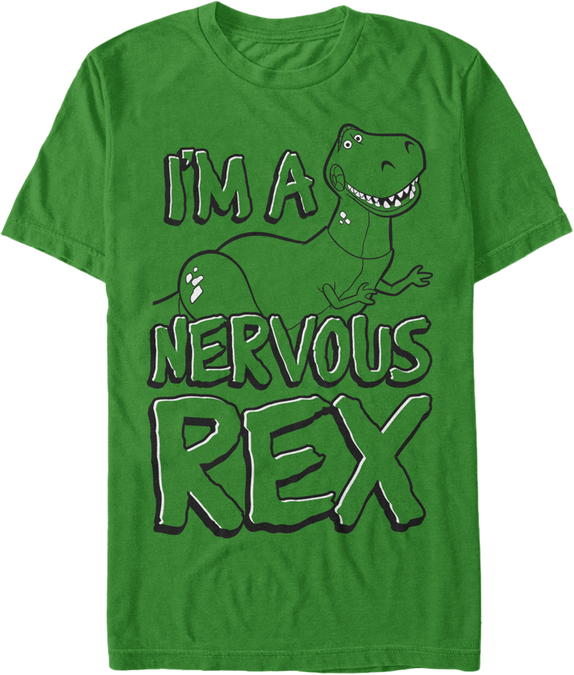 Nervous Rex T Shirt Design PNG Image