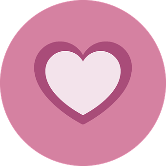 Nested Hearts Icon PNG Image