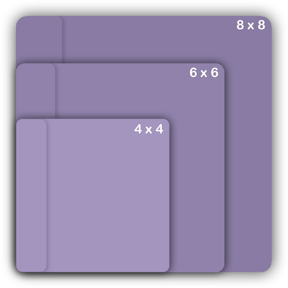 Nested Squares Purple Gradient PNG Image