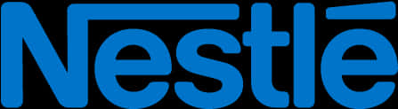 Nestle Logo Blueon Black PNG Image