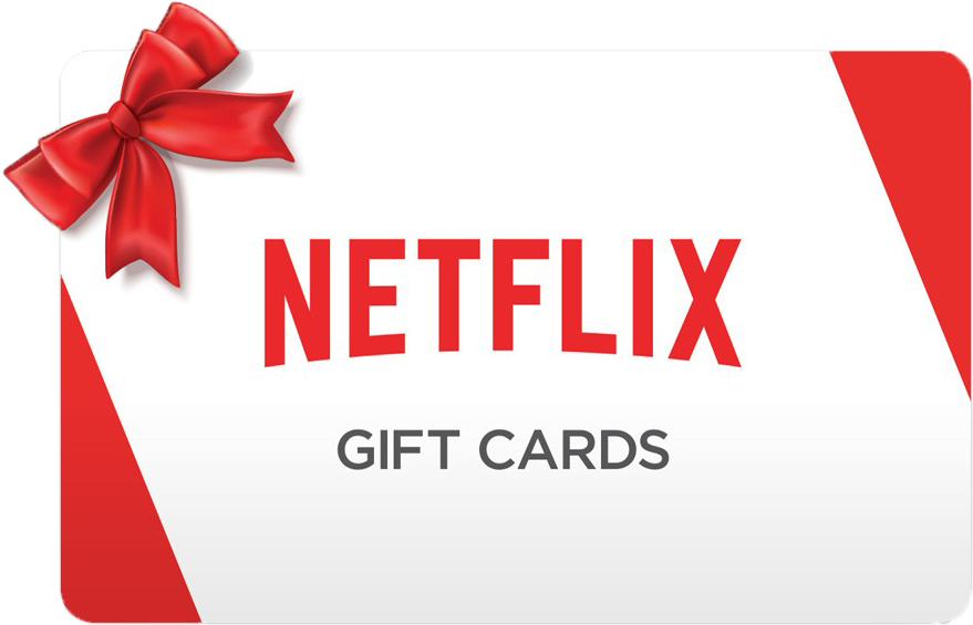 Netflix Gift Cardwith Red Ribbon PNG Image