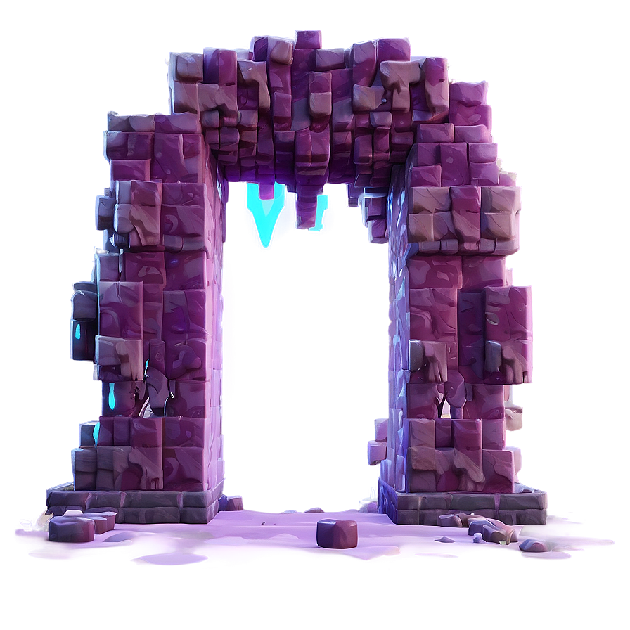 Nether Portal In A Cave Png Cqv56 PNG Image