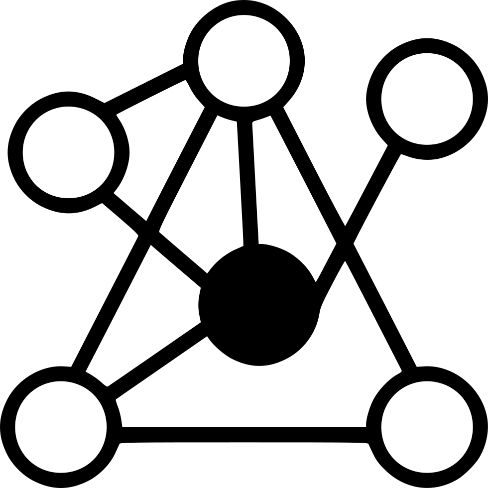 Network Connections Graphic PNG Image