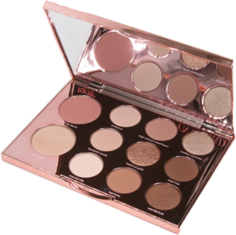 Neutral Toned Eyeshadow Palette PNG Image