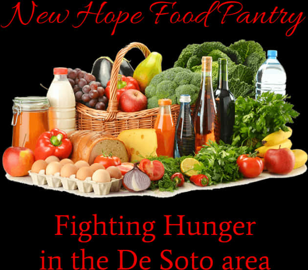 New Hope Food Pantry Grocery Selection PNG Image