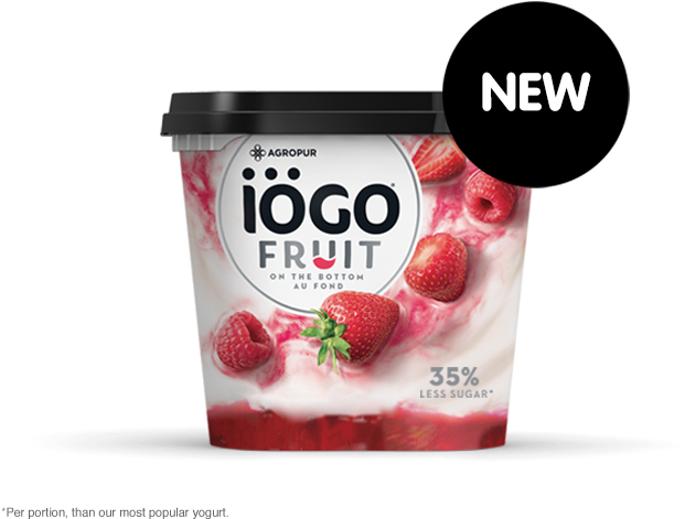 New Iogo Fruit Yogurt Packaging PNG Image