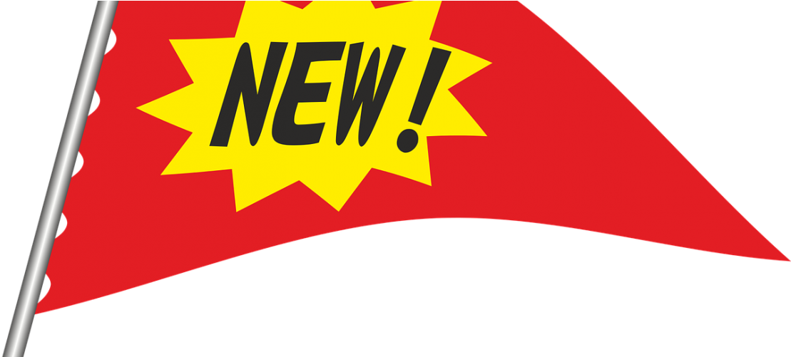 New Product Flag Announcement PNG Image