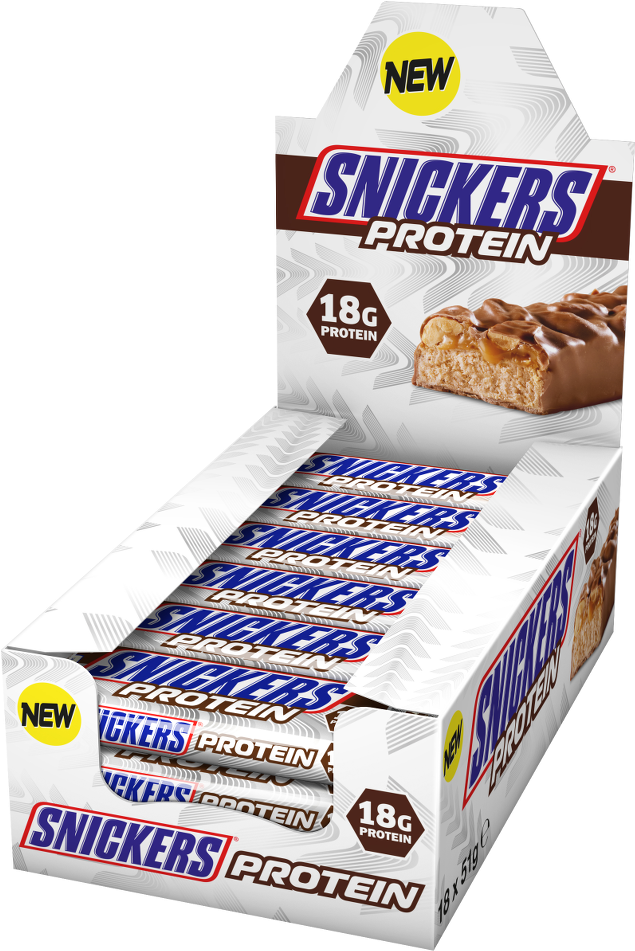 New Snickers Protein Bar Box PNG Image