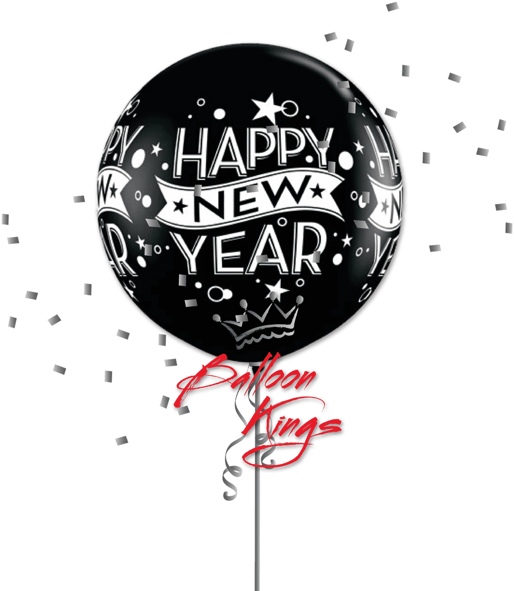 New Year Celebration Balloon PNG Image