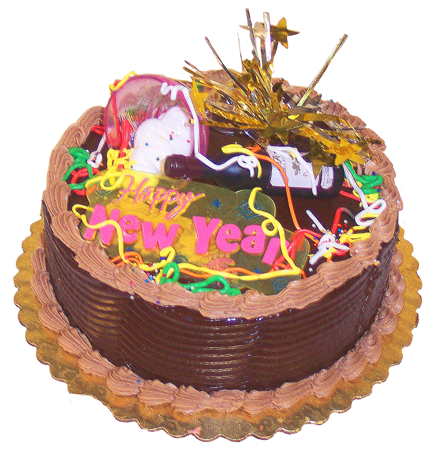 New Year Celebration Cake PNG Image