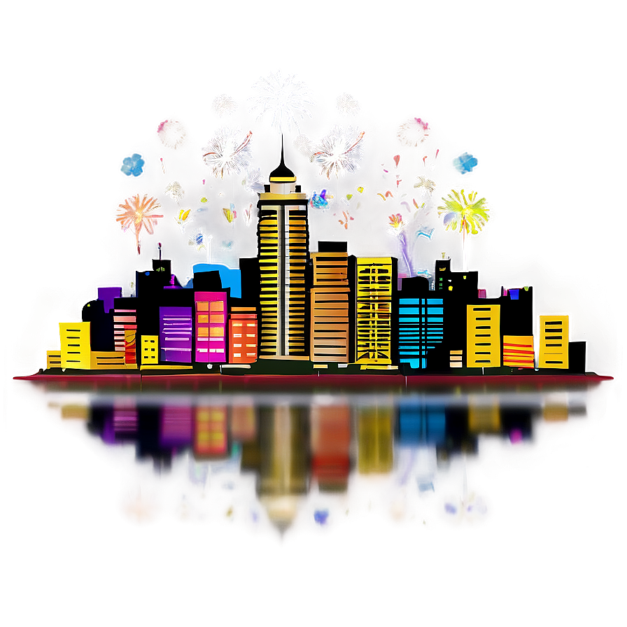 New Year Celebration Cityscape Png 71 PNG Image