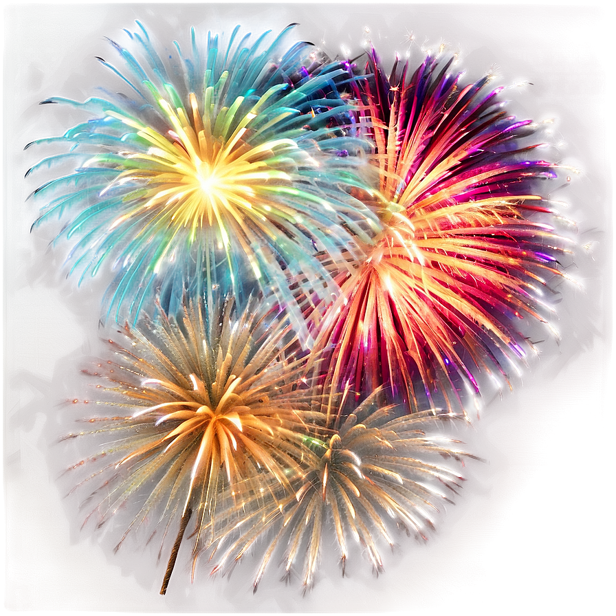 New Year Celebration Fireworks Png Myw PNG Image