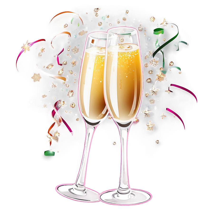 New Year Champagne Toast Png 05212024 PNG Image