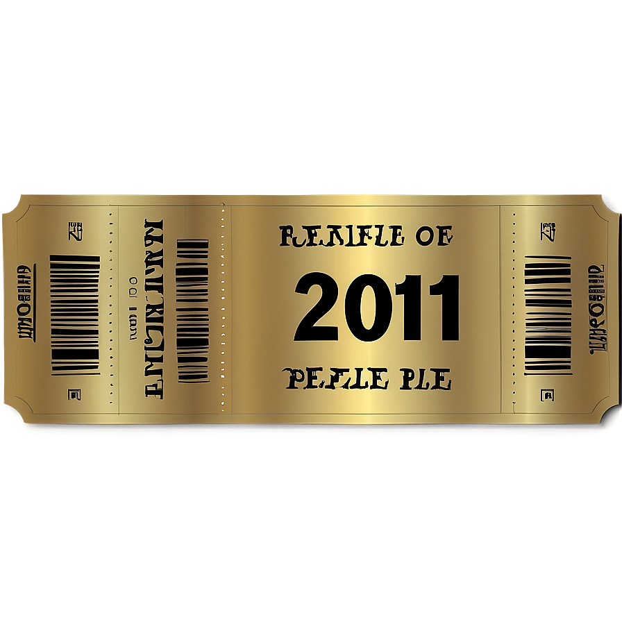 New Year Raffle Ticket Png 17 PNG Image