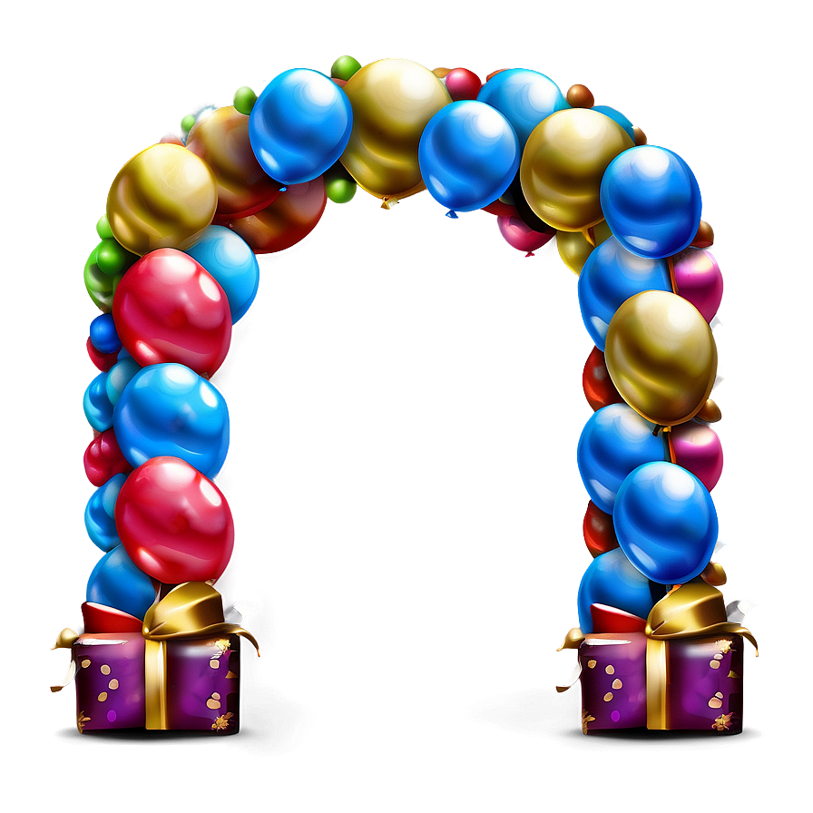 New Year's Eve Balloon Arch Png Tem19 PNG Image