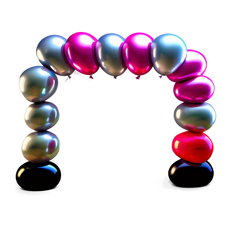 New Year's Eve Balloon Arch Png Usx PNG Image