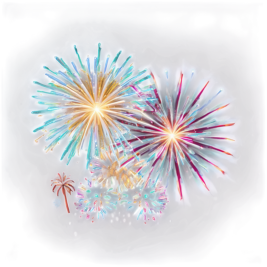 New Year's Eve Firework Show Png Pnj17 PNG Image