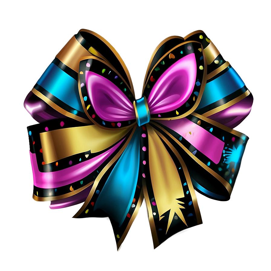 New Year's Eve Gift Bow Png Jom37 PNG Image