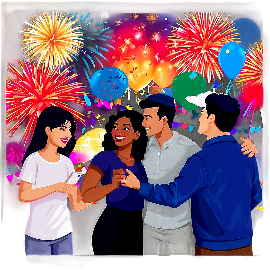 New Years Eve Party Crowd Png Jhg PNG Image