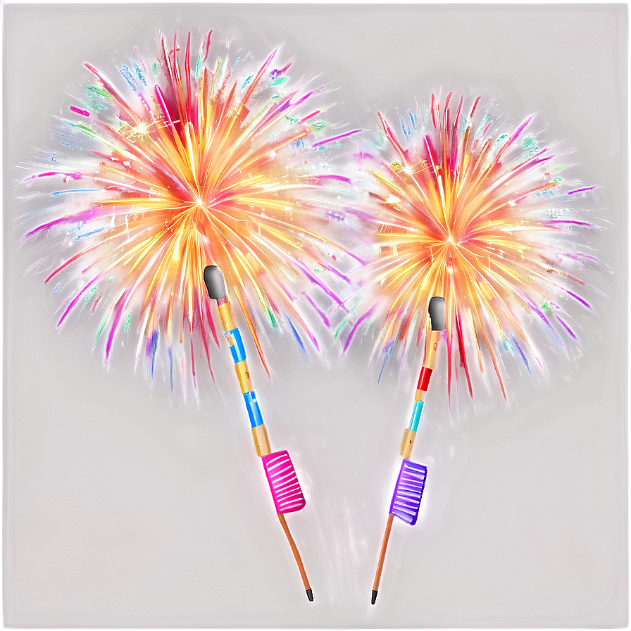 New Years Fireworks Png Pno PNG Image