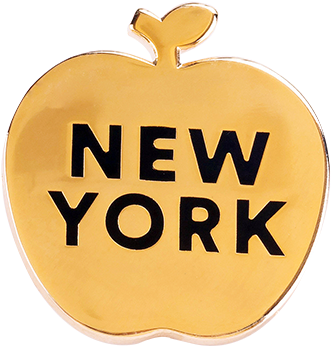 New York Apple Pin PNG Image