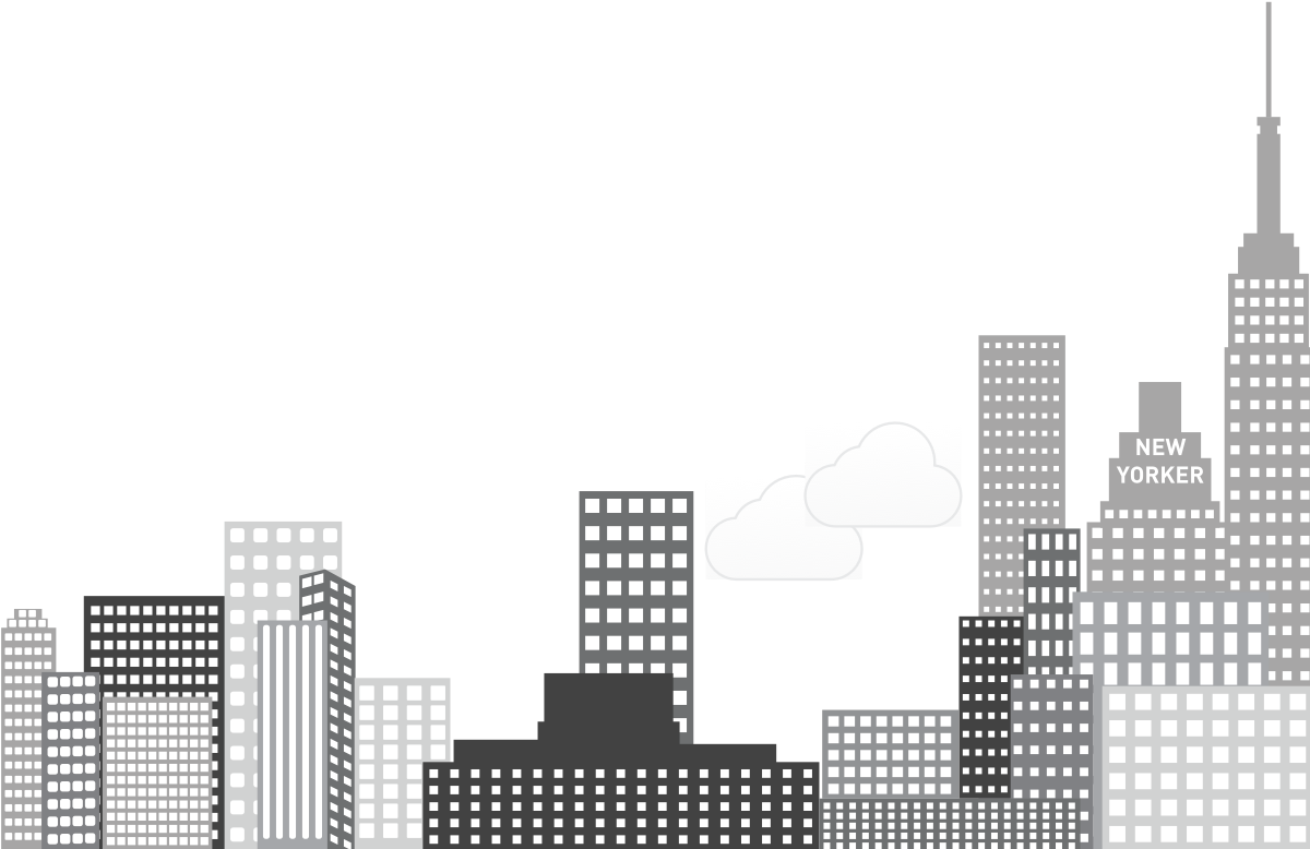 New York City Skyline Illustration PNG Image