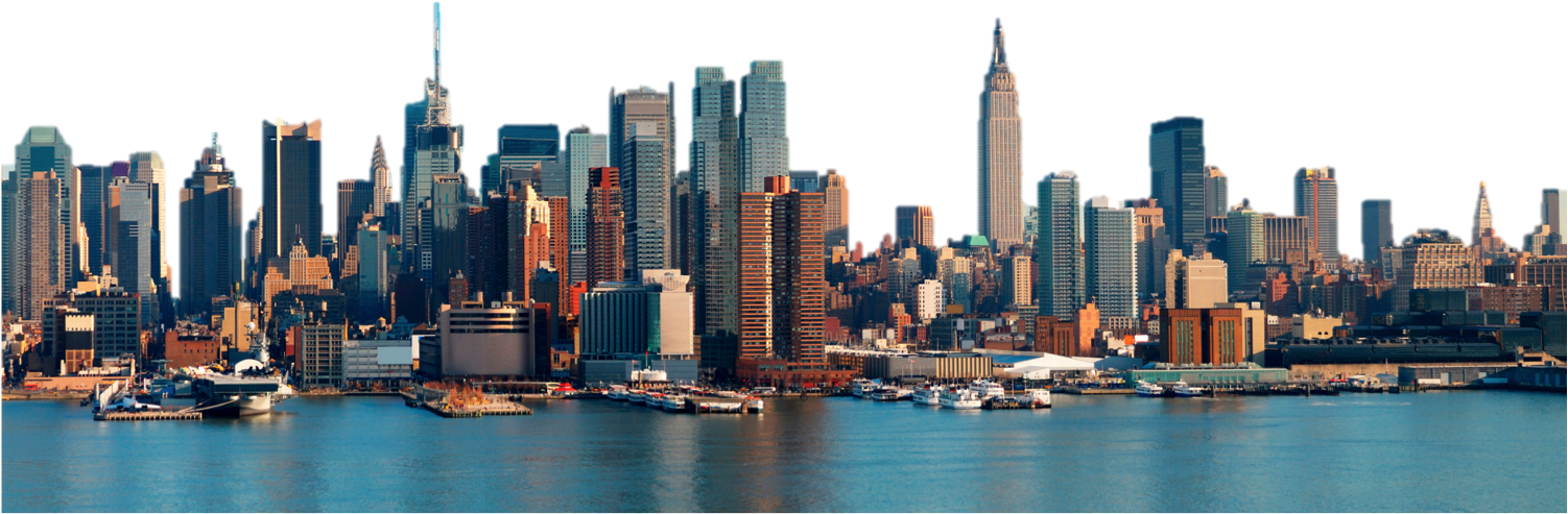 New York City Skyline Panorama PNG Image