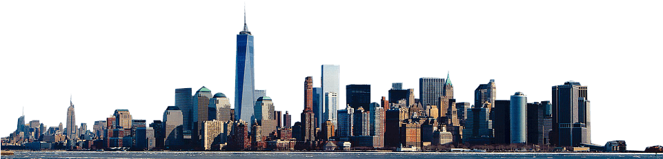 New York City Skyline Panorama PNG Image