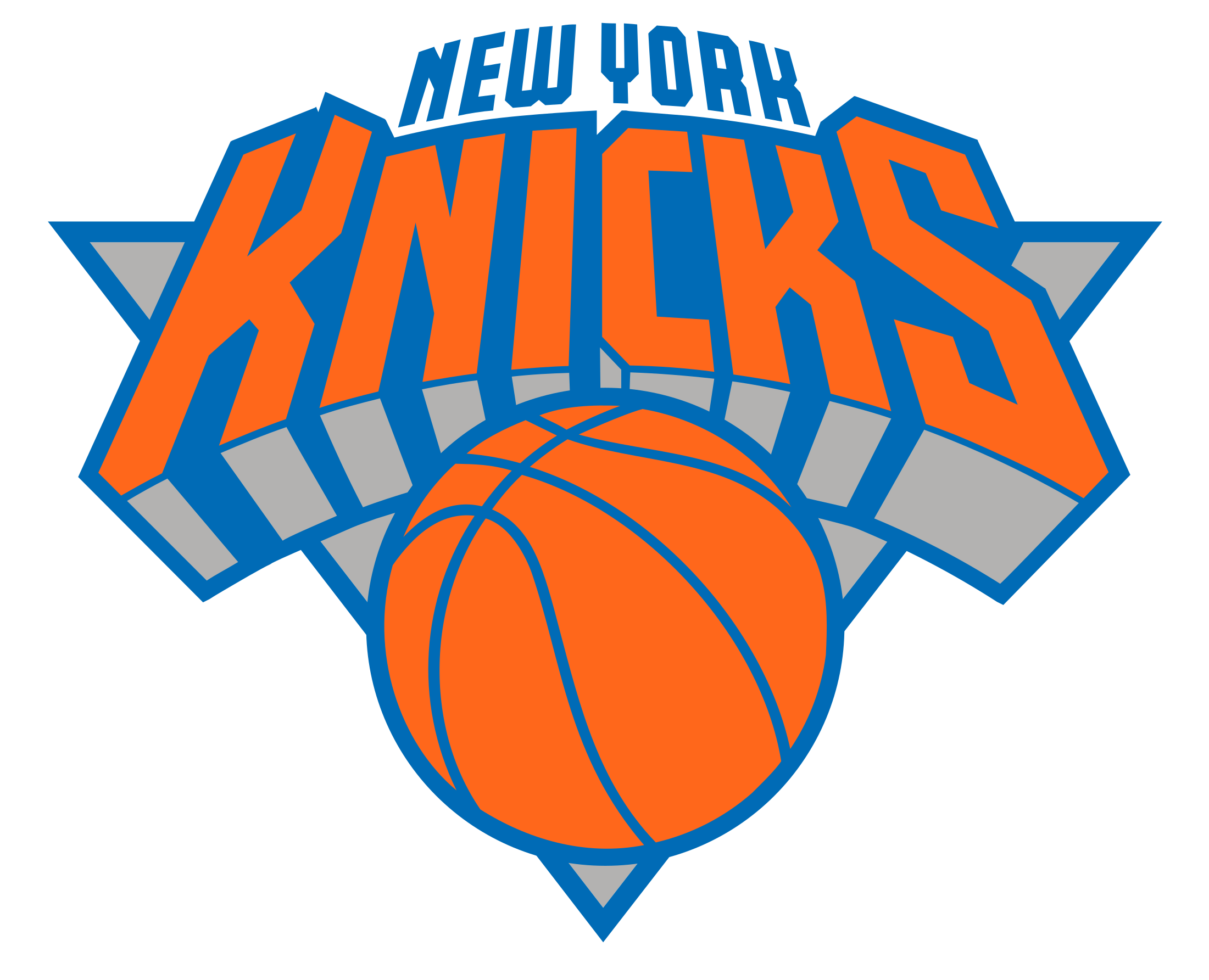 New York Knicks Basketball Logo PNG Image