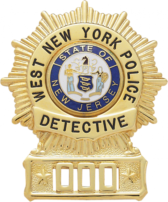 New York New Jersey Police Detective Badge PNG Image