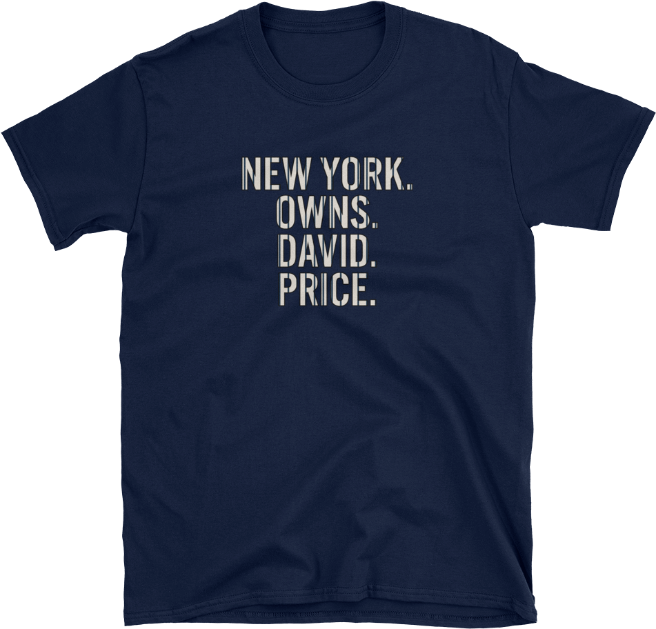 New York Owns David Price T Shirt PNG Image