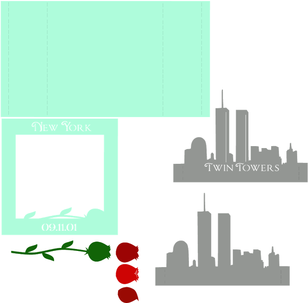 New York Skyline Silhouette PNG Image