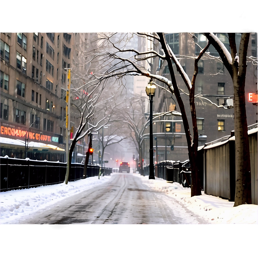 New York Snow Scene Png 05212024 PNG Image