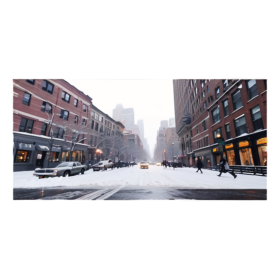 New York Snow Scene Png 88 PNG Image